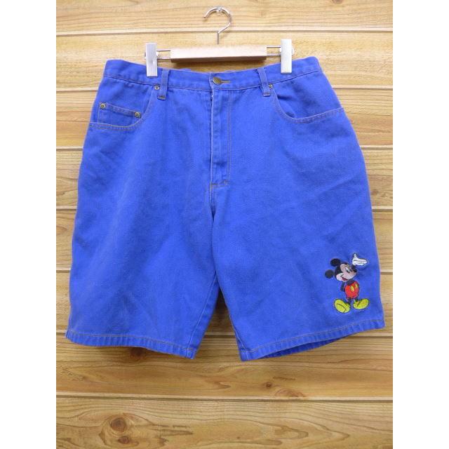 W33 古着 ショート パンツ ディズニー Disney ミッキー Mickey Mouse 刺繍 青 ブルー デニム 18mar29 中古 メンズ ボトムス 短パン ショーパン ハーフ Pas 古着屋rushout 通販 Yahoo ショッピング