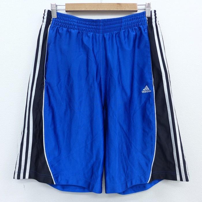 W35 古着 ショート パンツ ショーツ アディダス Adidas ワンポイントロゴ 青 ブルー 3本ライン apr09 中古 メンズ ボトムス 短パン ショーパン ハーフ Pas0302 古着屋rushout 通販 Yahoo ショッピング