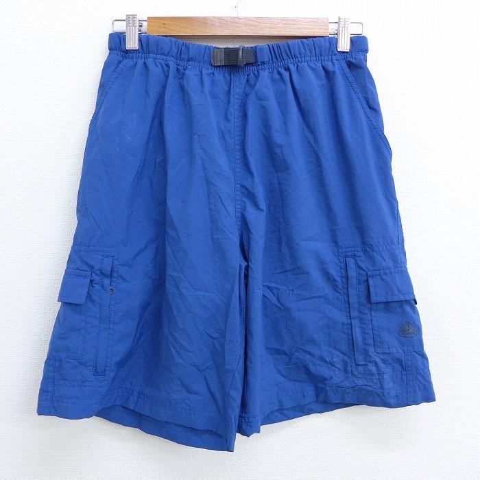 W31/古着 ショート カーゴ パンツ ショーツ 90s ナイキ NIKE ACG 青