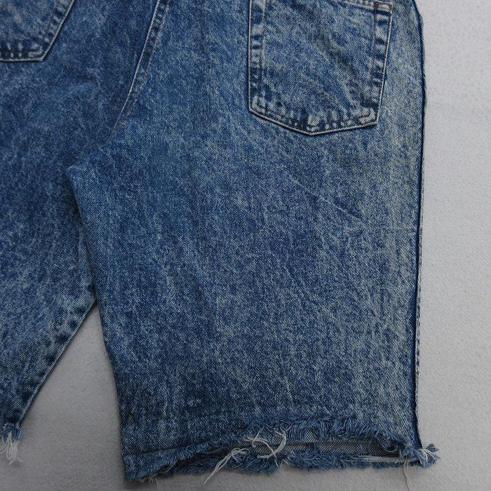 価格交渉可(^o^)WAREHOUSE&CO. デニムショートパンツ W36 W36/古着 h.i.s ショート パンツ ショーツ メンズ 90s ケミカル