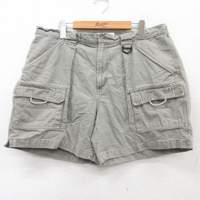 00's echo ベージュ カーゴショートパンツ　W35 Columbia（コロンビア） W35/古着 ショート ブッシュ パンツ ショーツ