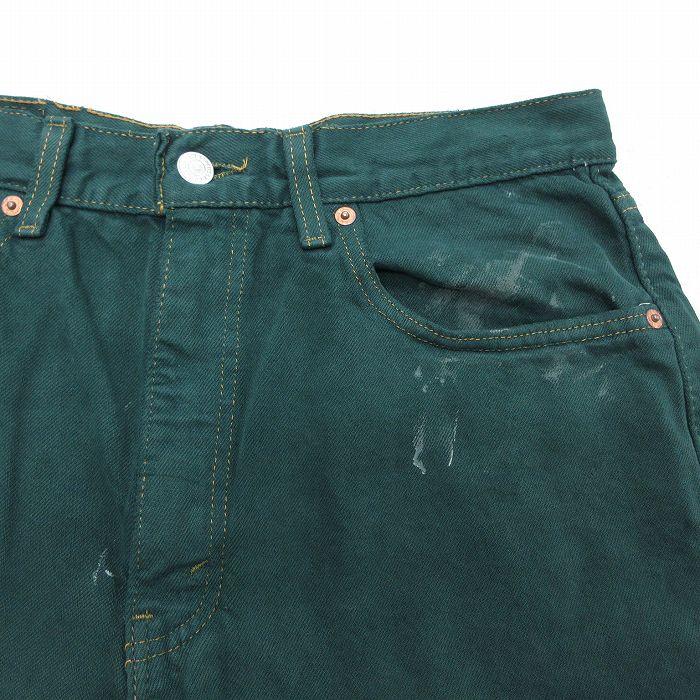 W33/古着 リーバイス Levis 550 ショート パンツ ショーツ メンズ 90年代 90s コットン USA製 緑【spe】 26may08 Levi's（リーバイス） W33/古着 Levis 550 ショート パンツ ショーツ