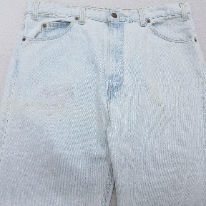 W38/古着 リーバイス Levis 505 ショート パンツ ショーツ メンズ 90年代 90s コットン USA製 ライトブルー デニム 26jun03 Levi's（リーバイス） W38/古着 Levis 505 ショート パンツ ショーツ