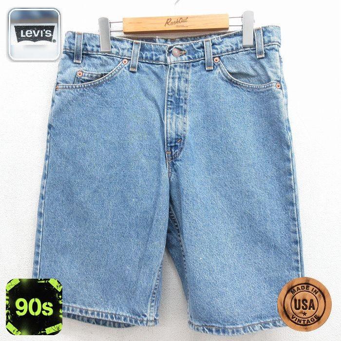 90s 00s Levi's 550 デニム バギーショーツ W38 Levi's（リーバイス） W32/古着 Levis 550 ショート パンツ ショーツ