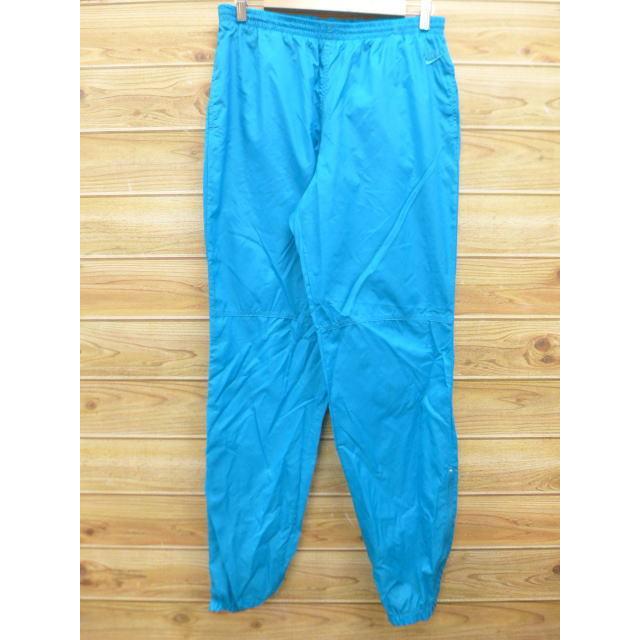 W35 古着 ナイロン パンツ ナイキ Nike ロゴ 水色 18sep05 中古 メンズ ボトムス ロング Pasw 古着屋rushout 通販 Yahoo ショッピング