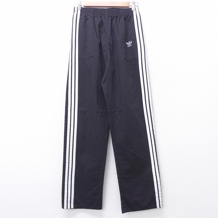 W30 古着 ジャージ パンツ 80s アディダス Adidas ワンポイントロゴ リーフ トレフォイル 黒 ブラック 3本ライン nov13 中古 メンズ ボトムス ロング Pasw 古着屋rushout 通販 Yahoo ショッピング
