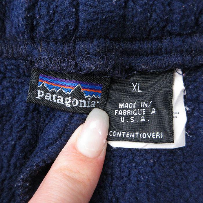 patagonia（パタゴニア） W37/古着 フリース パンツ メンズ 90s 無地