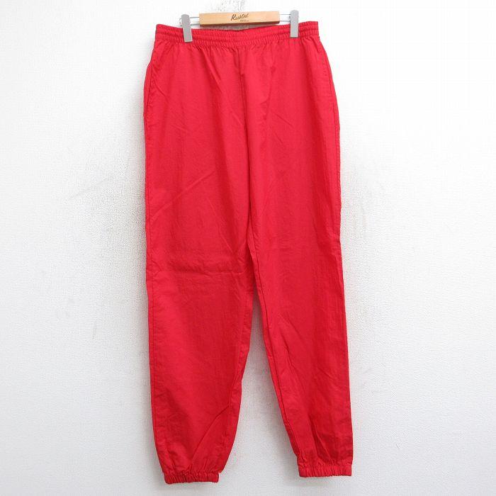 W33/古着 マルボロ ナイロン パンツ メンズ 90年代 90s 赤 spe 25nov21