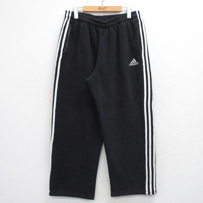 W32/古着 アディダス adidas スウェット パンツ メンズ ワンポイント 