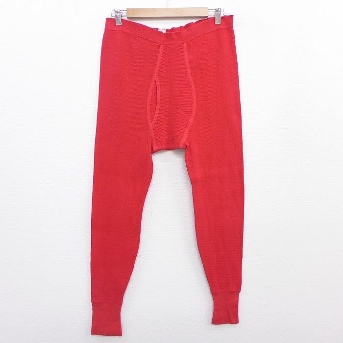 W34 古着 ビンテージ サーマル パンツ 赤 レッド nov12 中古 メンズ ボトムス ロング Pav 古着屋rushout 通販 Yahoo ショッピング