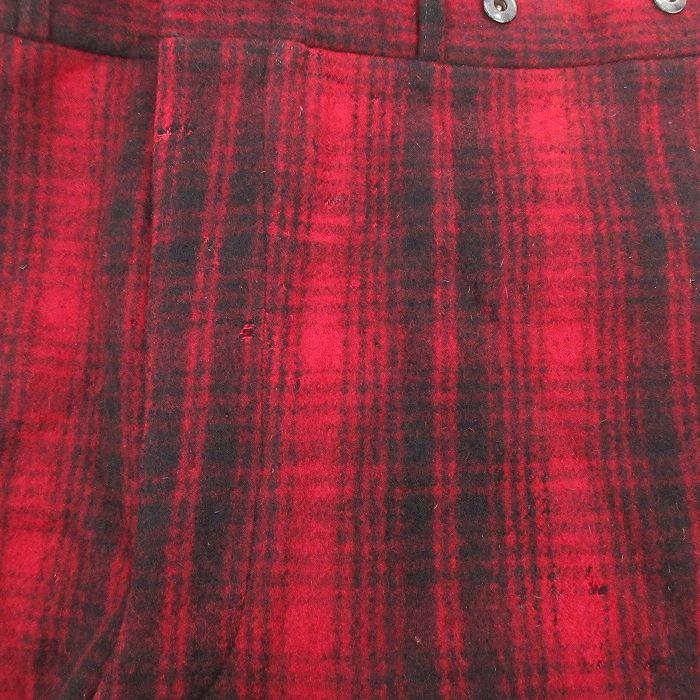W42/古着 ウールリッチ ビンテージ ハンティング パンツ メンズ 50年代 50s コの字留め 大きいサイズ タロン エンジ他 チェック 26feb10 WOOLRICH（ウールリッチ） W42/古着 ビンテージ ハンティング パンツ