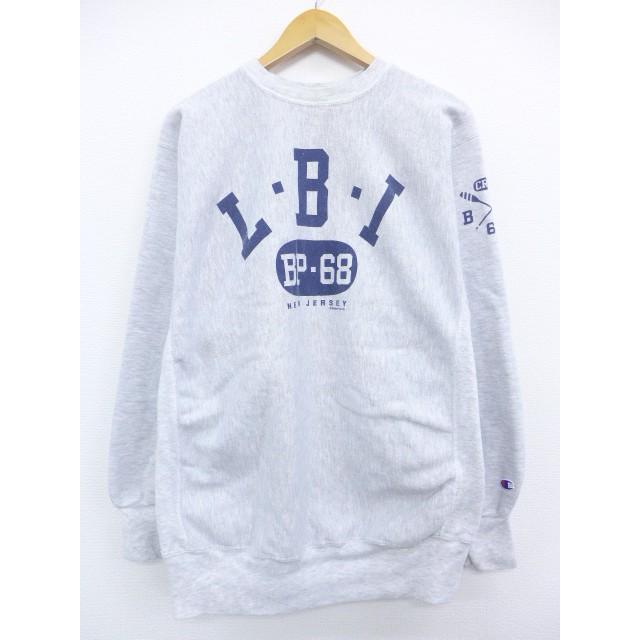 XL/古着 長袖 ブランド Champion チャンピオン リバースウィーブ LBI 