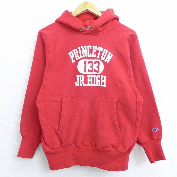 Champion S/古着 長袖 チャンピオン リバースウィーブ 90s PRINCETON 