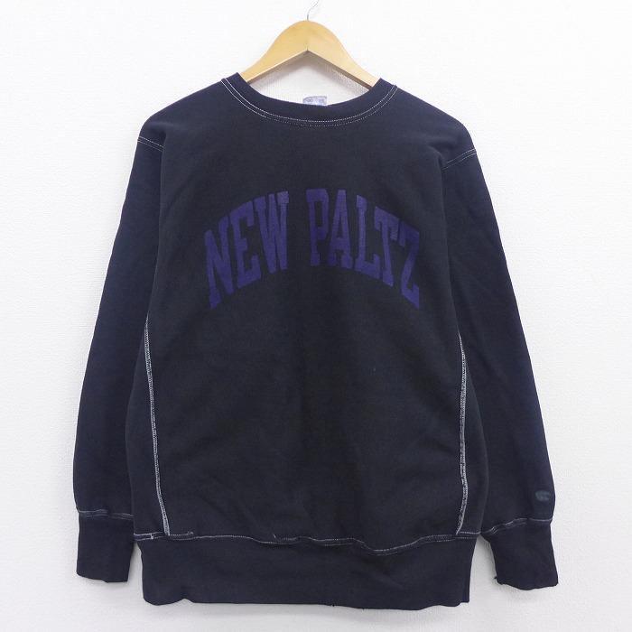L/古着 長袖 Champion チャンピオン リバースウィーブ 90s NEW PALTZ 