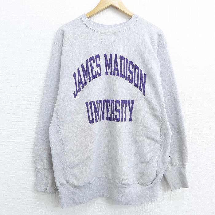 Champion L/古着 長袖 チャンピオン リバースウィーブ 90s ジェームス  