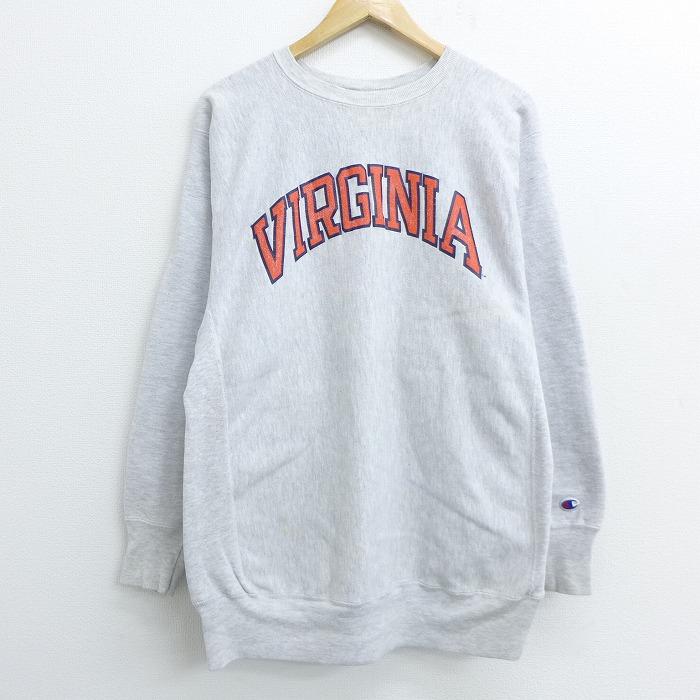 Champion L/古着 長袖 チャンピオン リバースウィーブ 90s バージニア 