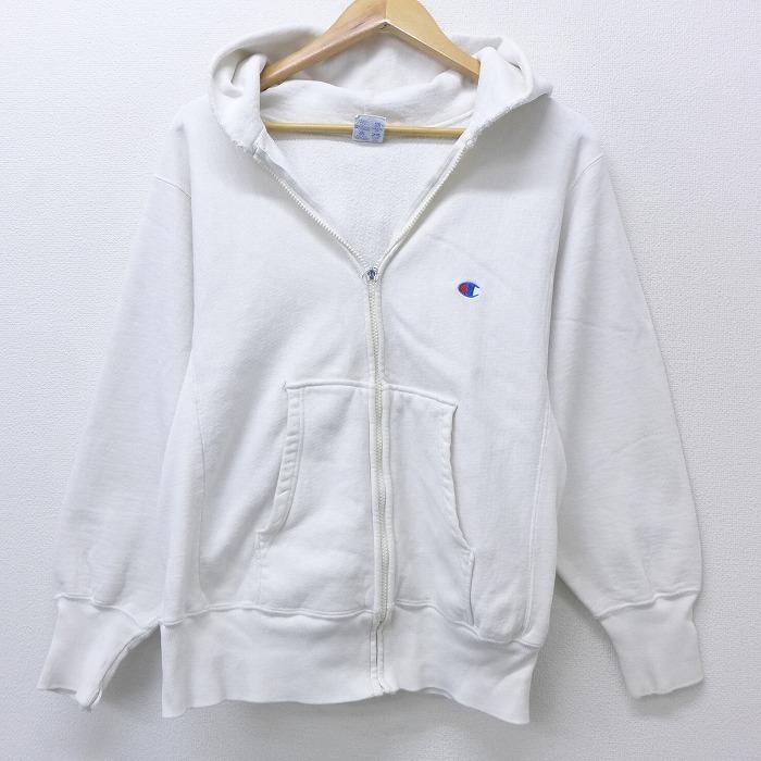 Champion S/古着 長袖 チャンピオン リバースウィーブ フルジップ 