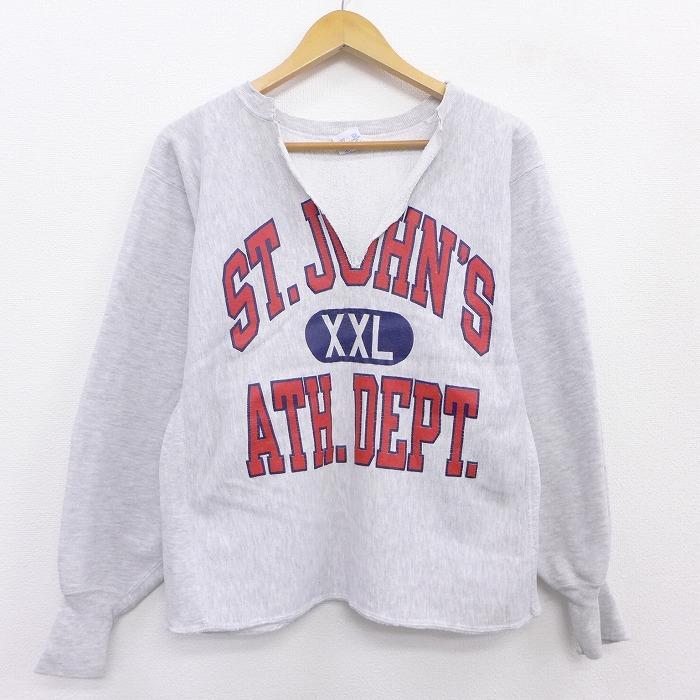 Champion M/古着 長袖 チャンピオン リバースウィーブ 90s ST.JOHNS 