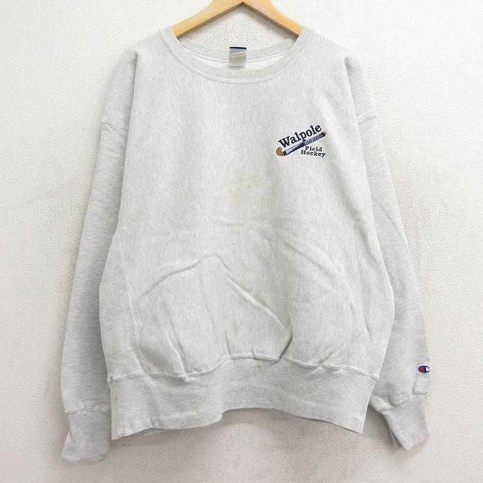 Champion XL/古着 長袖 チャンピオン リバースウィーブ メンズ 90s 