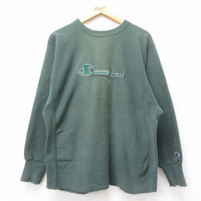 Champion L/古着 長袖 チャンピオン リバースウィーブ メンズ 90s  