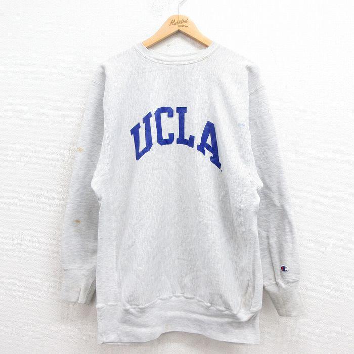 Champion（チャンピオン） XL/古着 長袖 リバースウィーブ メンズ 90s