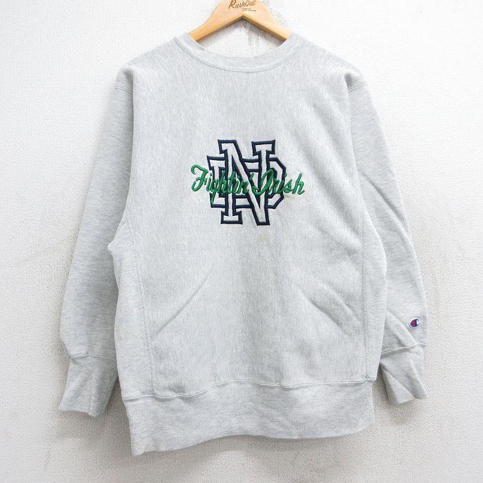 m*s様 90s USA製 champion リバースウィーブ ノートルダム フ Champion（チャンピオン） M/古着 長袖 リバースウィーブ メンズ 90s