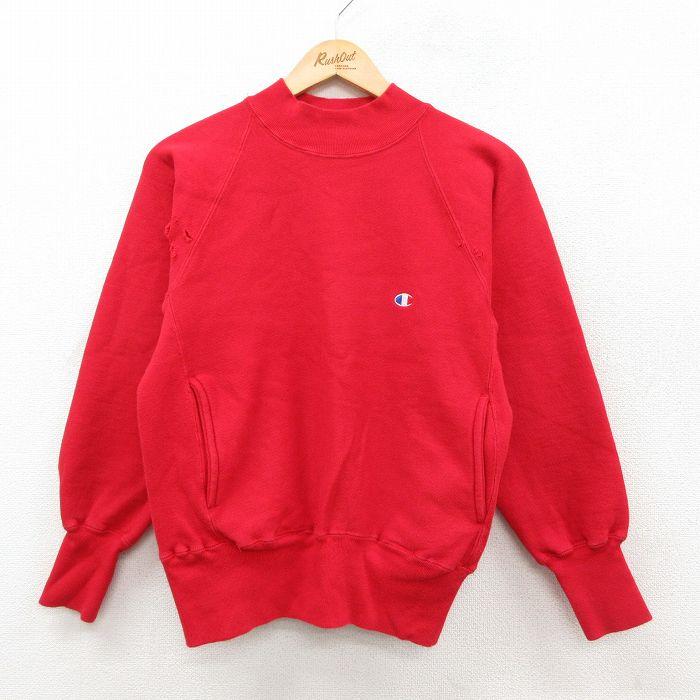 チャンピオン　リバース　赤 90年代　本日15時まで最終 Champion（チャンピオン） S/古着 長袖 リバースウィーブ メンズ 90