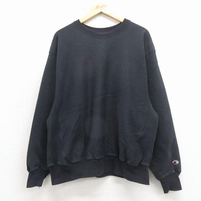XL/古着 長袖 チャンピオン Champion リバースウィーブ メンズ 00年代 00s プレミアム クルーネック 黒 26apr17 Champion（チャンピオン） XL/古着 長袖 リバースウィーブ メンズ 00