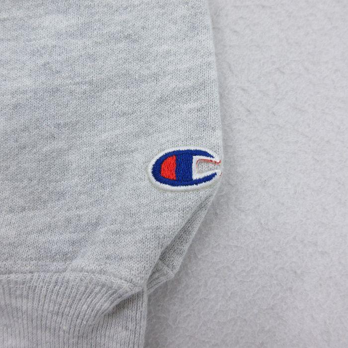 L/古着 長袖 チャンピオン Champion リバースウィーブ メンズ 90年代 90s PNCバンク クルーネック グレー 霜降り【spe】 26jun29 Champion（チャンピオン） L/古着 長袖 リバースウィーブ メンズ 90