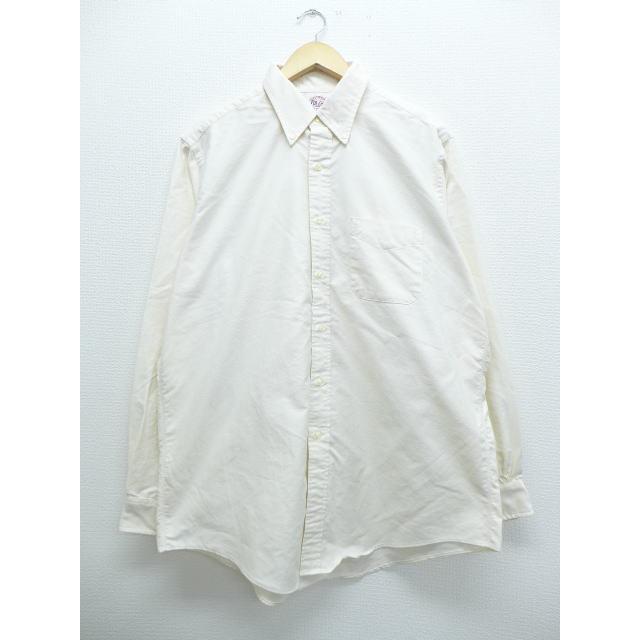 Xl 古着 長袖 シャツ ブルックスブラザーズ Brooks Brothers ロング丈 大きいサイズ 生成り 18dec25 中古 メンズ トップス Shbd 古着屋rushout 通販 Yahoo ショッピング