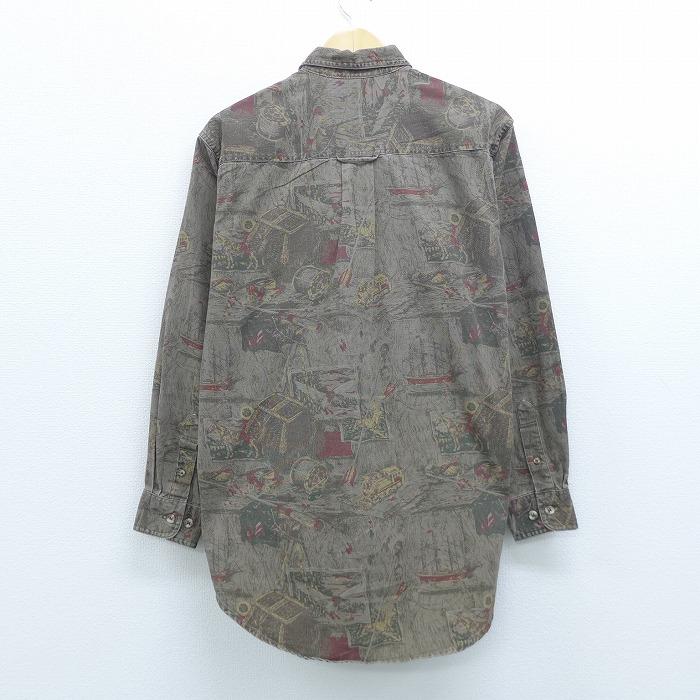 Xl 古着 長袖 ブランド シャツ エディーバウアー 鳥 船 コットン ダック地 茶他 ブラウン 20jul28 中古 メンズ トップス Shbd20063627 古着屋rushout 通販 Yahoo ショッピング