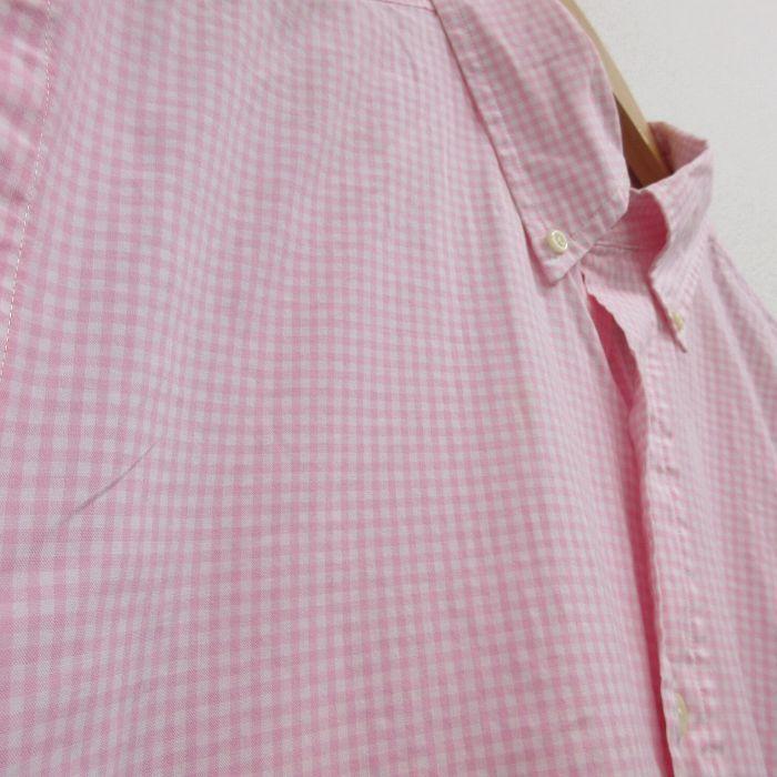 Xl 古着 ラルフローレン Ralph Lauren 長袖 ブランド シャツ メンズ 90s ワンポイントロゴ コットン ボタンダウン ピンク ギンガム チェック 21aug17 中古 トッ Shbd 古着屋rushout 通販 Yahoo ショッピング