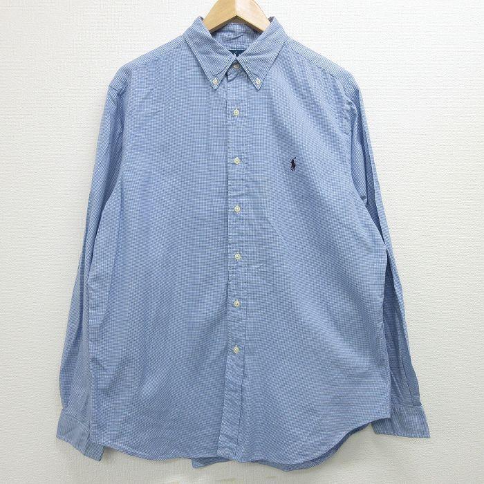 Xl 古着 ラルフローレン Ralph Lauren 長袖 ブランド シャツ メンズ 90s ワンポイントロゴ コットン 大きいサイズ ボタンダウン 薄紺 ネイビー 21aug17 中古 ト Shbd 古着屋rushout 通販 Yahoo ショッピング