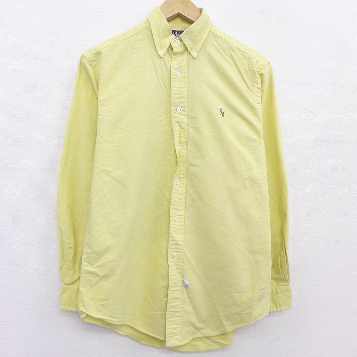 L 古着 ラルフローレン Ralph Lauren 長袖 ブランド シャツ メンズ 90s ワンポイントロゴ コットン ロング丈 ボタンダウン 21sep14 中古 トップス Shbd 古着屋rushout 通販 Yahoo ショッピング