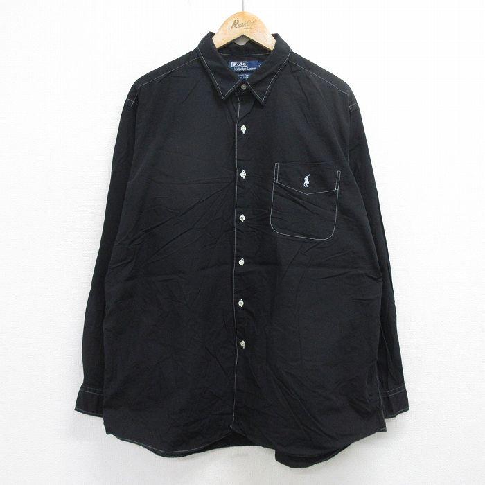 POLO RALPH LAUREN XL/古着 ラルフローレン 長袖 ブランド シャツ 