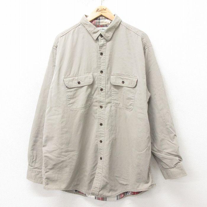 L.L.Bean（エルエルビーン） XL/古着 LLBEAN 長袖 ブランド シャツ