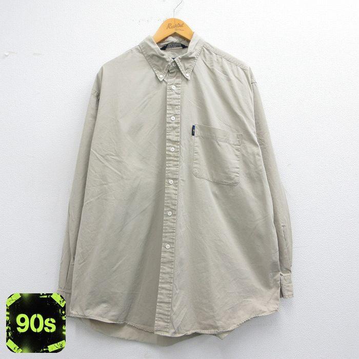 NAUTICA（ノーティカ） XL/古着 長袖 ブランド シャツ メンズ 90s 