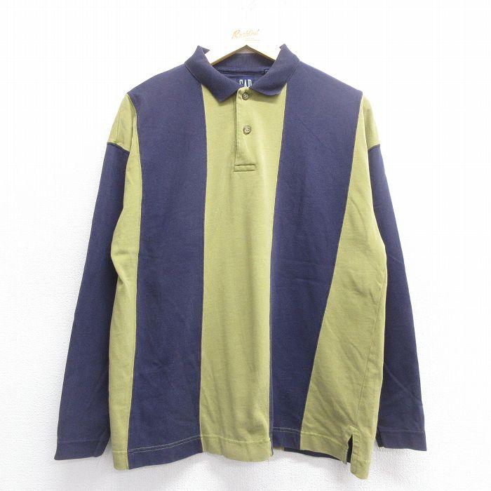 GAP（ギャップ） L/古着 長袖 ブランド ポロ シャツ メンズ 90s 