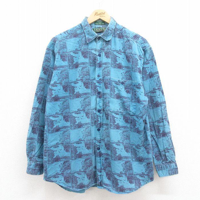 Levi's（リーバイス） L/古着 Levis 長袖 ブランド シャツ メンズ 90s
