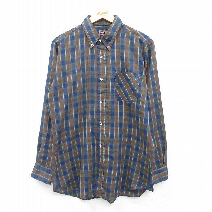 Levi's（リーバイス） M/古着 Levis 長袖 ブランド シャツ メンズ 80s