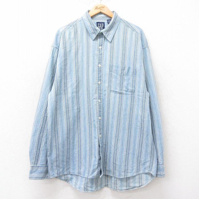 GAP（ギャップ） XL/古着 長袖 ブランド シャツ メンズ 90s ロング丈