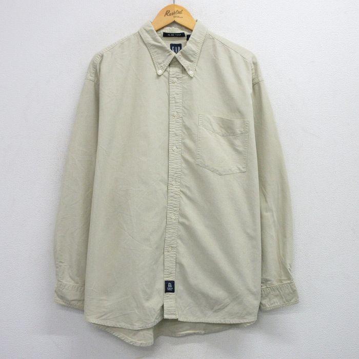 【美品】ジャケット　アウター　ベースボールシャツ　長袖　古着　レディース　メンズ GAP XL/古着 ギャップ 長袖 ブランド シャツ メンズ 00s ビッグ