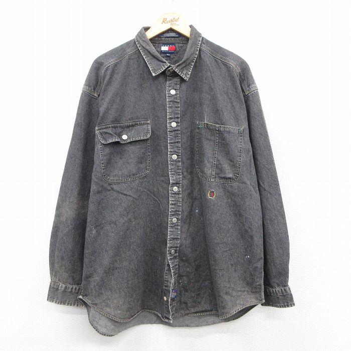 TOMMY HILFIGER（トミー・ヒルフィガー） XL/古着 長袖 ブランド