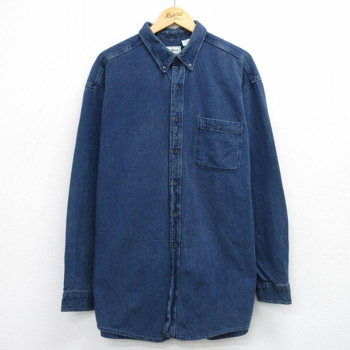 L.L.Bean（エルエルビーン） XL/古着 LLBEAN 長袖 ブランド シャツ