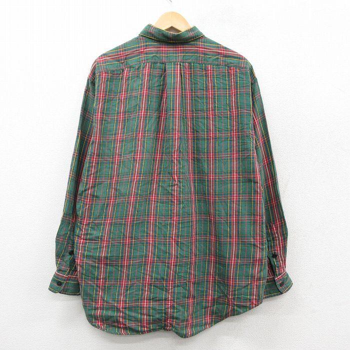 た*ぽ様 90s ラルフローレン BENFORD ネルシャツ スクエアカット M 90s ralphlauren benford 白黒 長袖シャツ L/ラルフローレン オンブレ