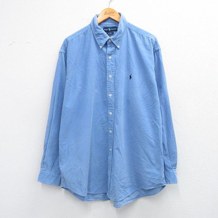 XL/古着 ラルフローレン 長袖 ブランド シャツ メンズ 90年代 90s