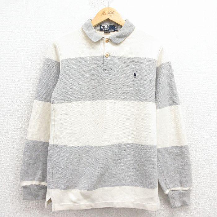 S/古着 ラルフローレン 長袖 ブランド ポロ シャツ メンズ 90年代 90s