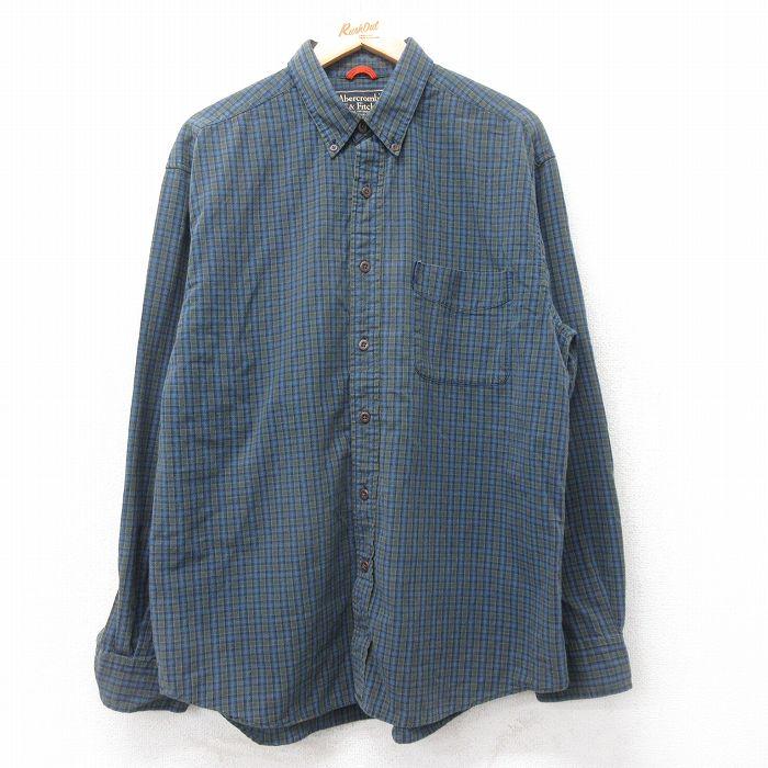 XL/古着 アバクロンビー 長袖 ブランド シャツ メンズ 90年代 90s