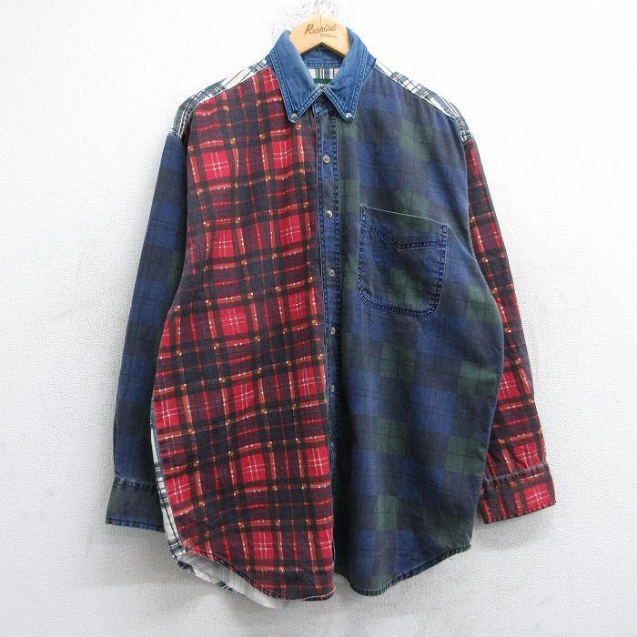 XL/古着 アメリカンイーグル 長袖 ブランド シャツ メンズ 90年代 90s 