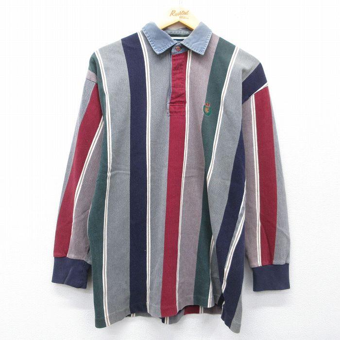 M/古着 ラルフローレン チャップス 長袖 ブランド ラガー シャツ